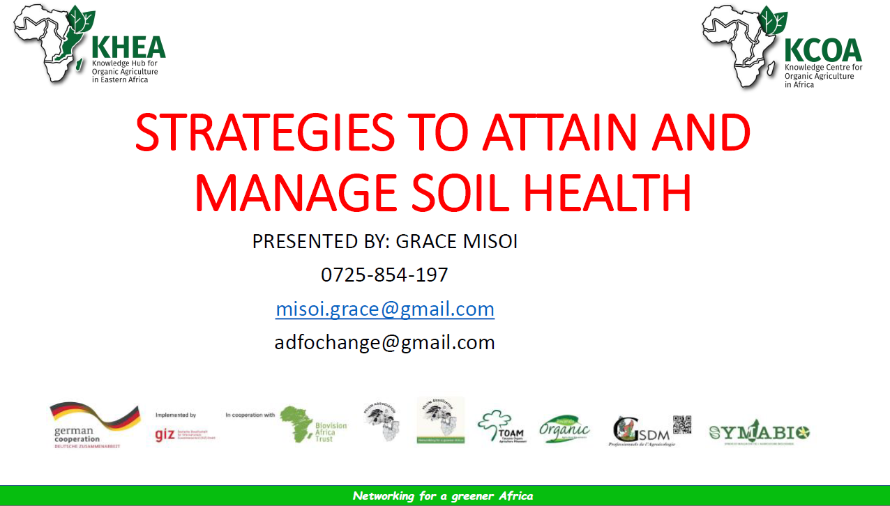Strategies To Attain and Manage Soil Health