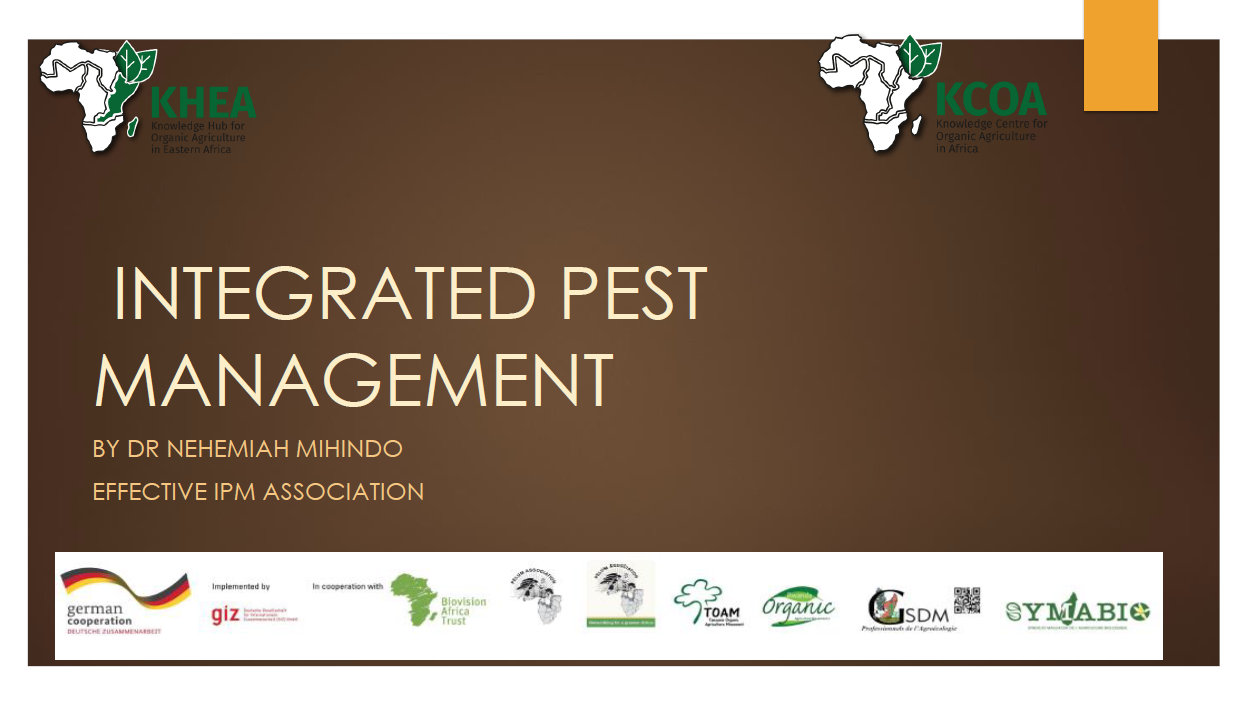 INTEGRATED PEST MANAGEMENT