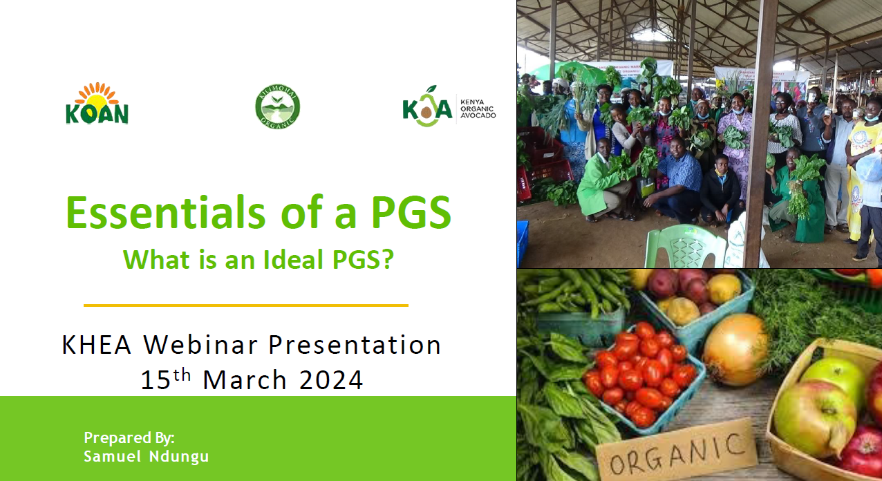 Essentials of a PGS for PGS Development
